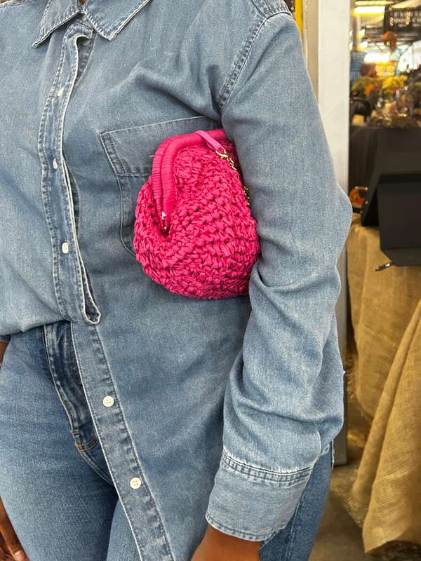 Straw Clutch bag