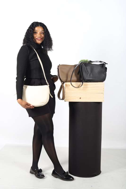 Crossbody half moon bag