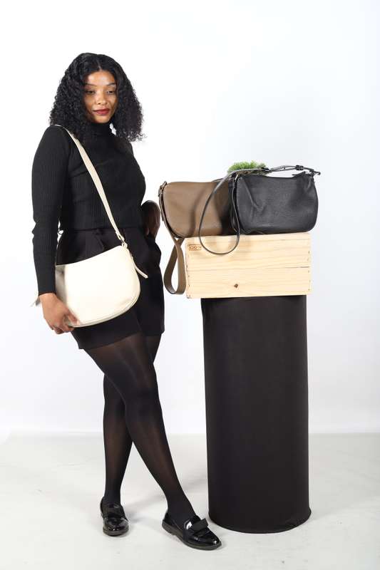 Crossbody half moon bag