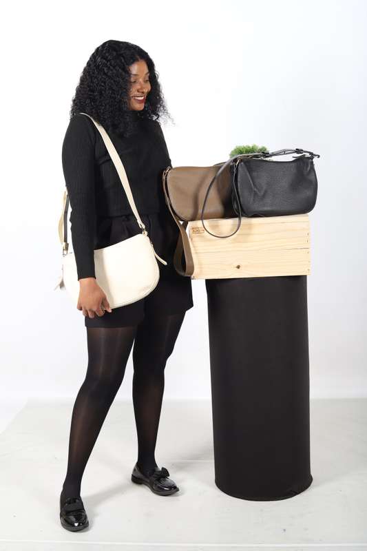 Crossbody half moon bag