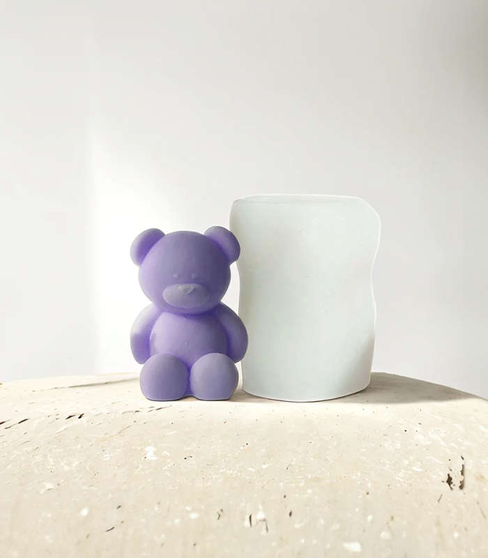 Silicone Candle Mould -  Mini Teddy Bear