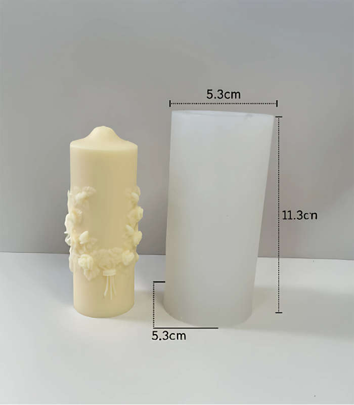 Silicone Mould - Carved Cylinder