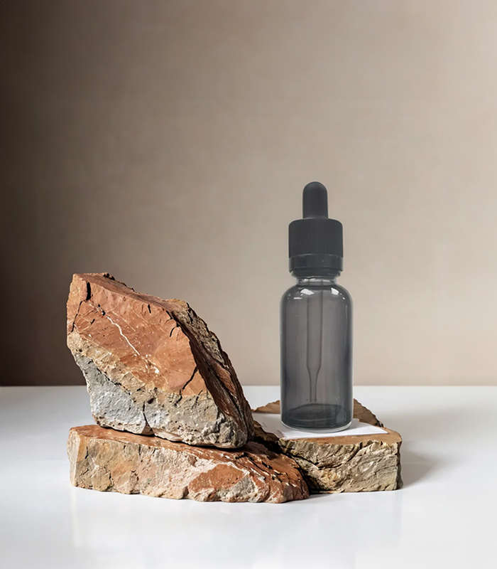 Dropper Bottle with Pipette 30ml - Transparent Black