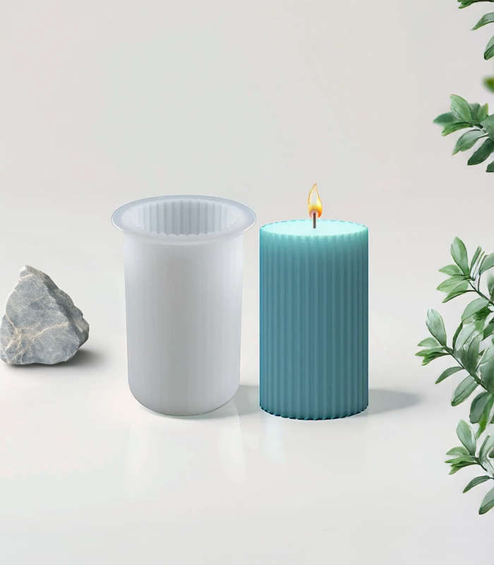 Silicone Candle Mould - Cylinder Shaped