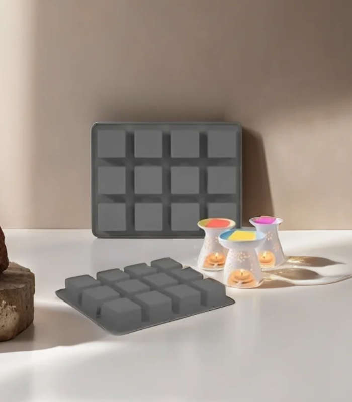 Silicone Candle Mould - Square 12 Cavity