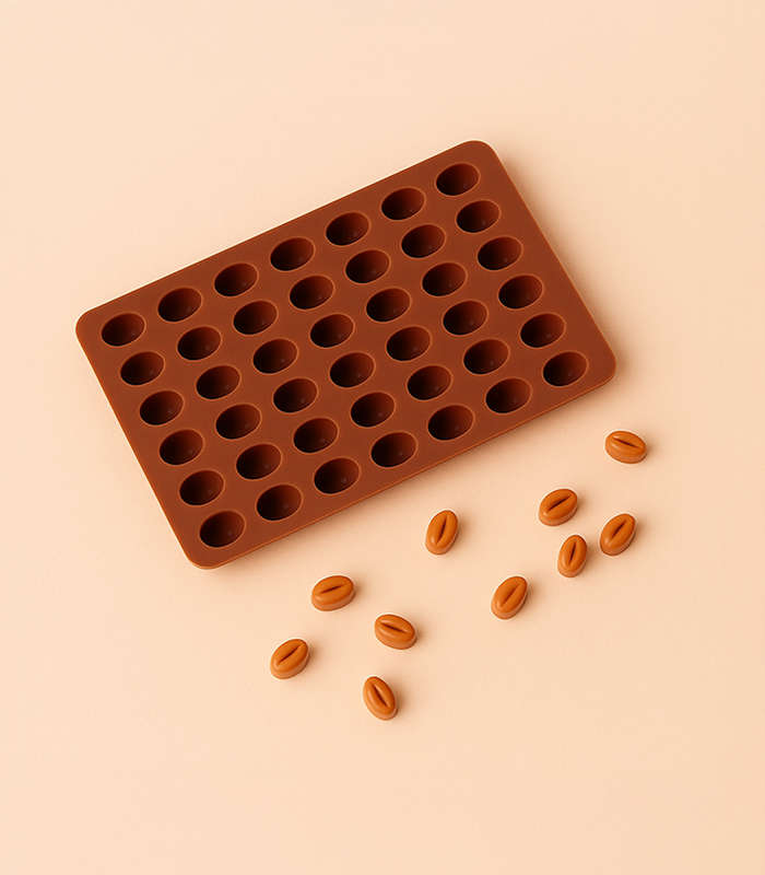 Silicone Mould - Coffee Beans (55 Cavity)