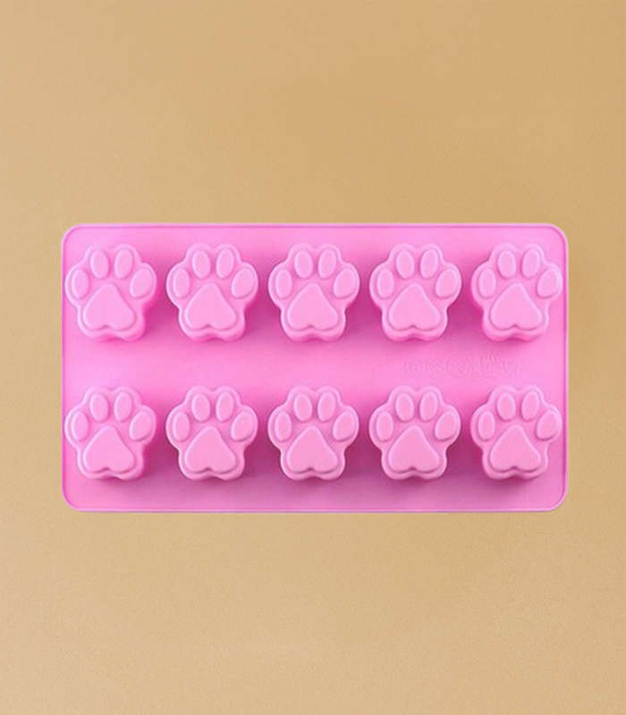 Silicone Mould - Puppy Paw (10 Cavity)