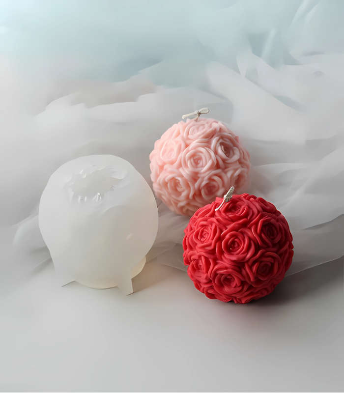 Silicone Mould - Rose Ball