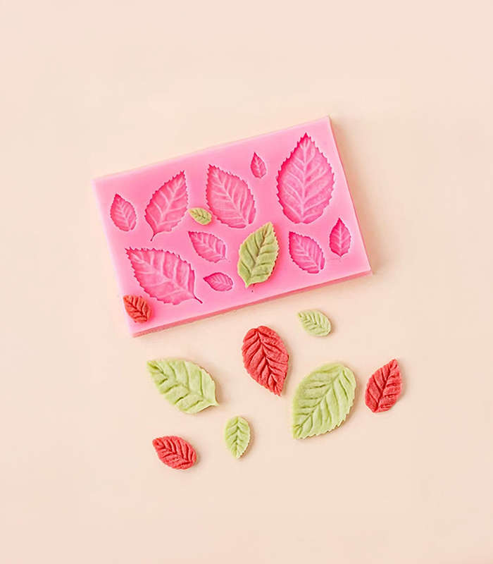 Silicone Mould  Assorted Leaf Shapes (12 Cavities)