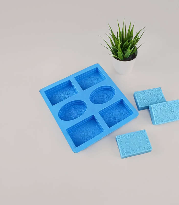 Silicone Soap Mould - Mixed Floral Shapes
