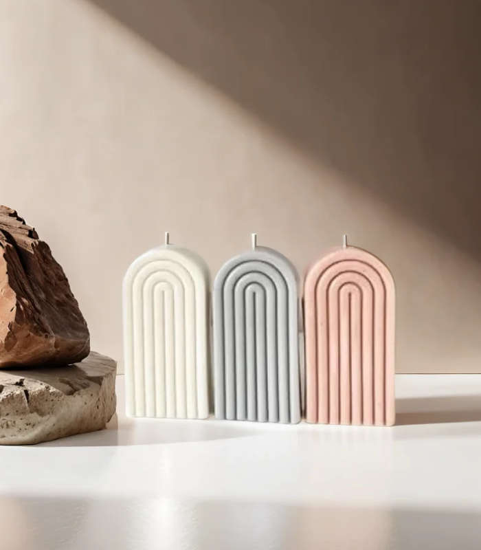 Silicone Candle Mould - Modern Arch