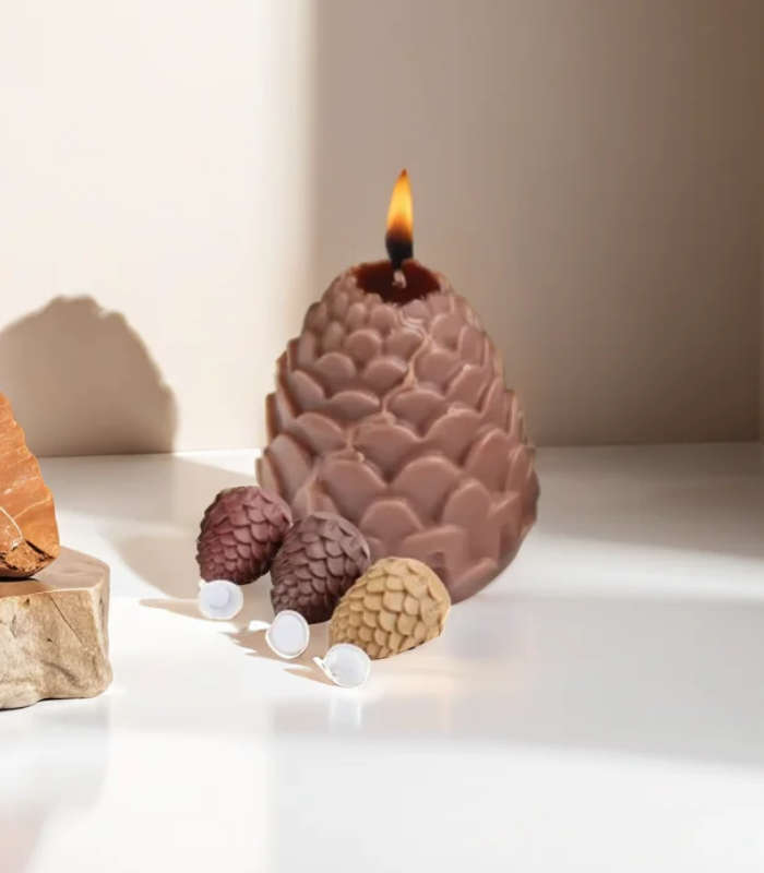 Silicone Candle Mould - Pine Cone (Smooth)