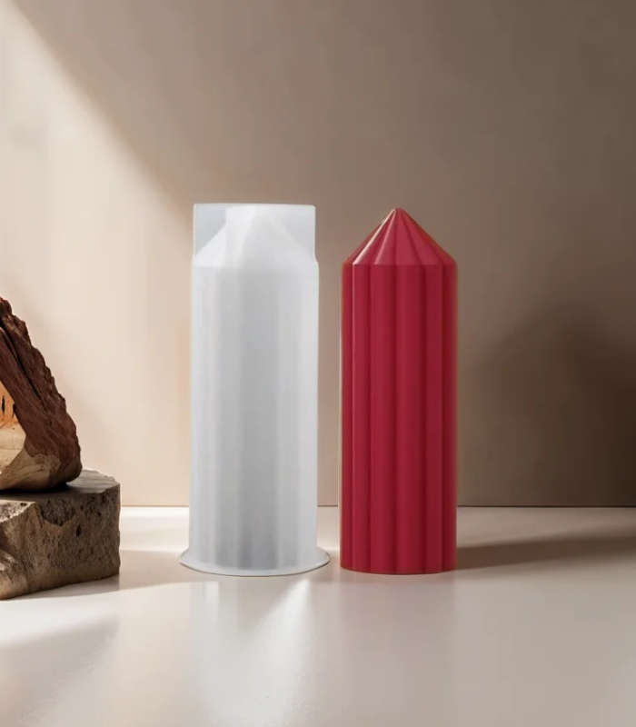 Silicone Candle Mould - Vertical Stripe (Long)