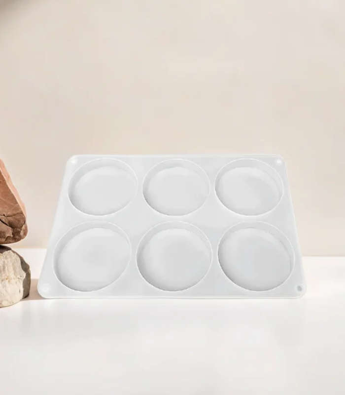 Silicone Resin Mould - Coasters (6 Cavity)