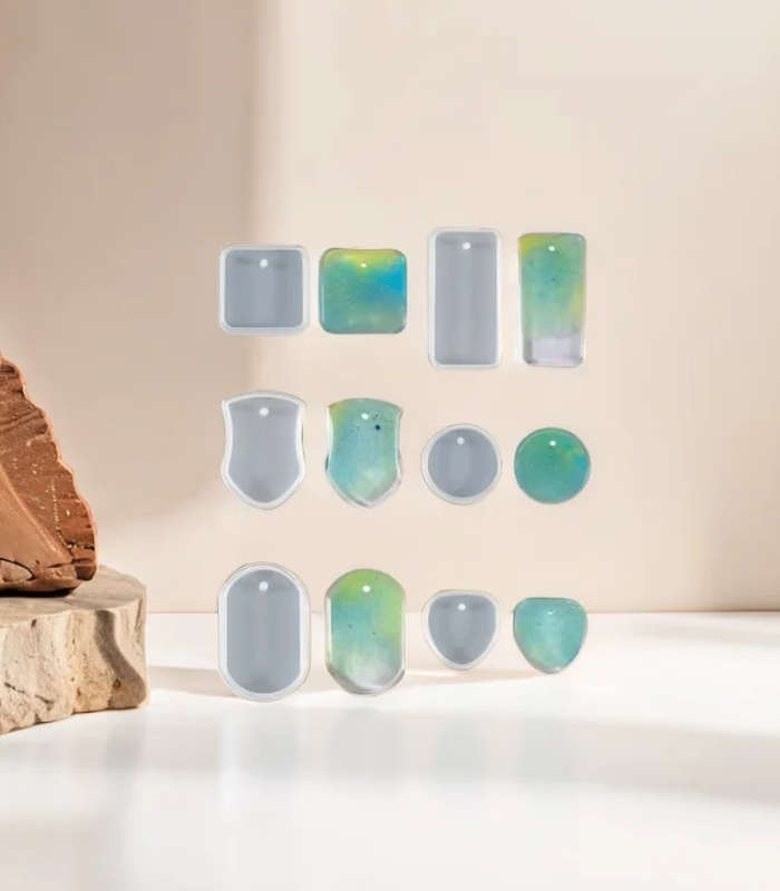 Silicone Resin Mould - Pendant/Tag (6 Cavity)