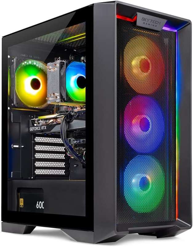 Rosa Tech Nebula Gaming PC Desktop  AMD Ryzen 5 5600X 3.7 GHz, NVIDIA RTX 4060 Ti, 1TB NVME SS...