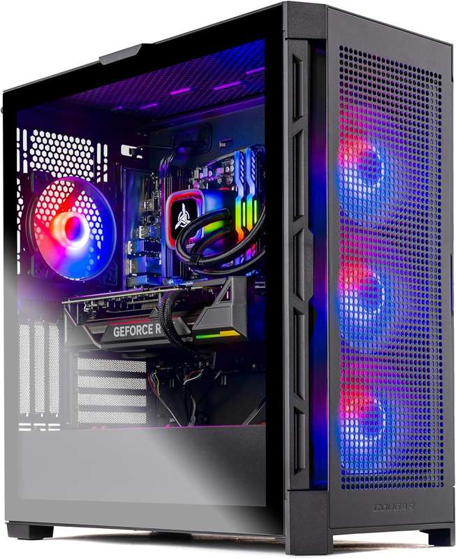 Rosa Tech Blaze Gaming PC, Ryzen 7 7800X3D 4.2 GHz, RTX 4070 Ti Super 16GB GDDR6X, 2TB NVME Gen4,...