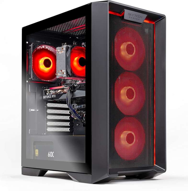 Rosa Tech Nebula Gaming PC Desktop  AMD Ryzen 5 5600X 3.7 GHz, NVIDIA RTX 4060 Ti, 1TB NVME SS...