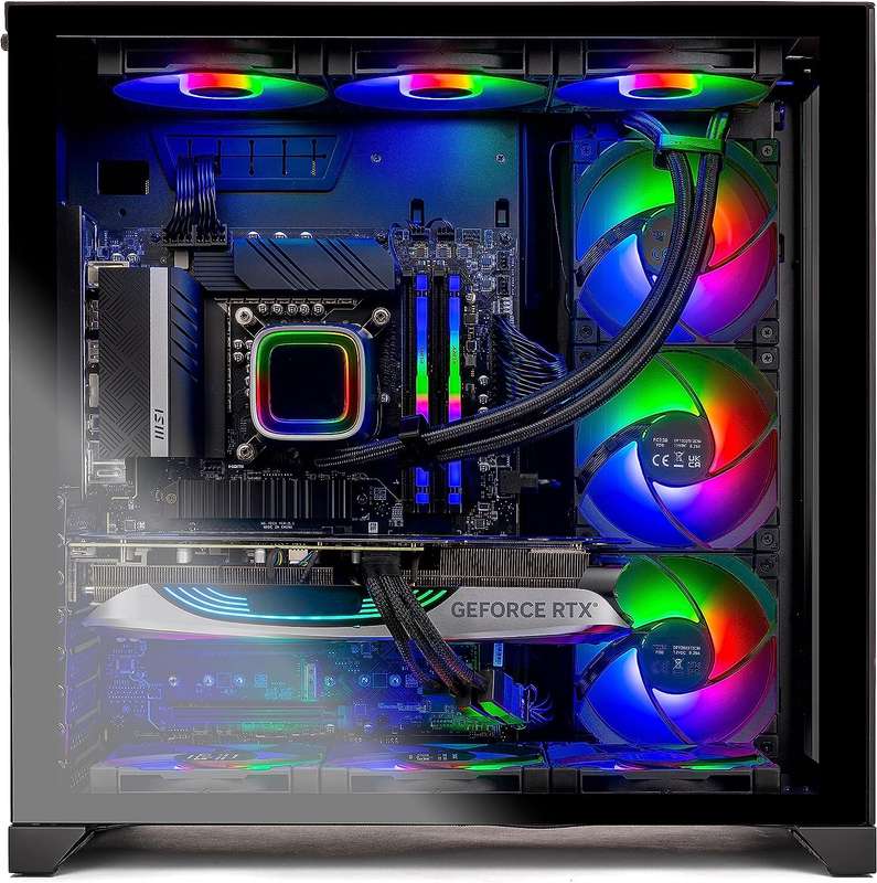 Rosa Tech Gaming Prism II PC Desktop  Intel Core i9 13900K 3.0 GHz, NVIDIA RTX 4070 Ti, 1TB NV...