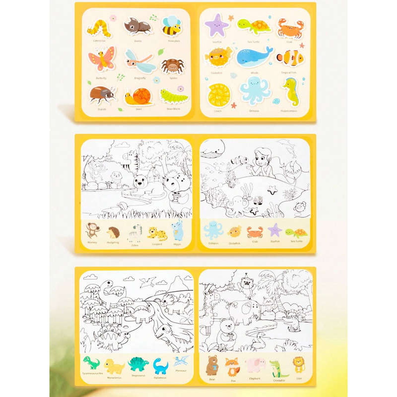 Montessori Quiet Book Traffic Animal Theme Early Education Kindergarten