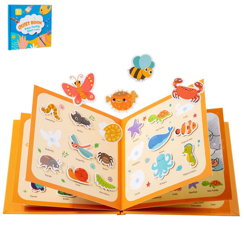 Montessori Quiet Book Traffic Animal Theme Early Education Kindergarten