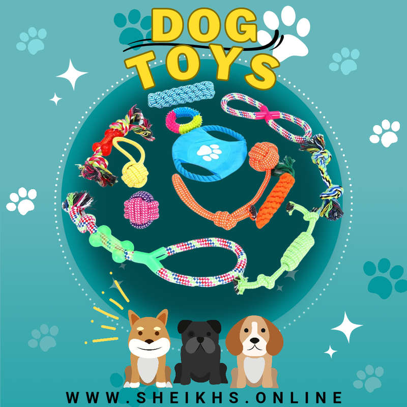 Braided Cotton Rope Dog Toys