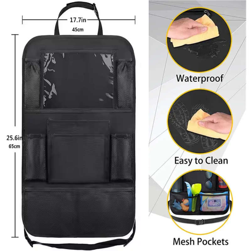 Car Kick Back Seat Protector Accessories Organizer Storage for Kids Adult