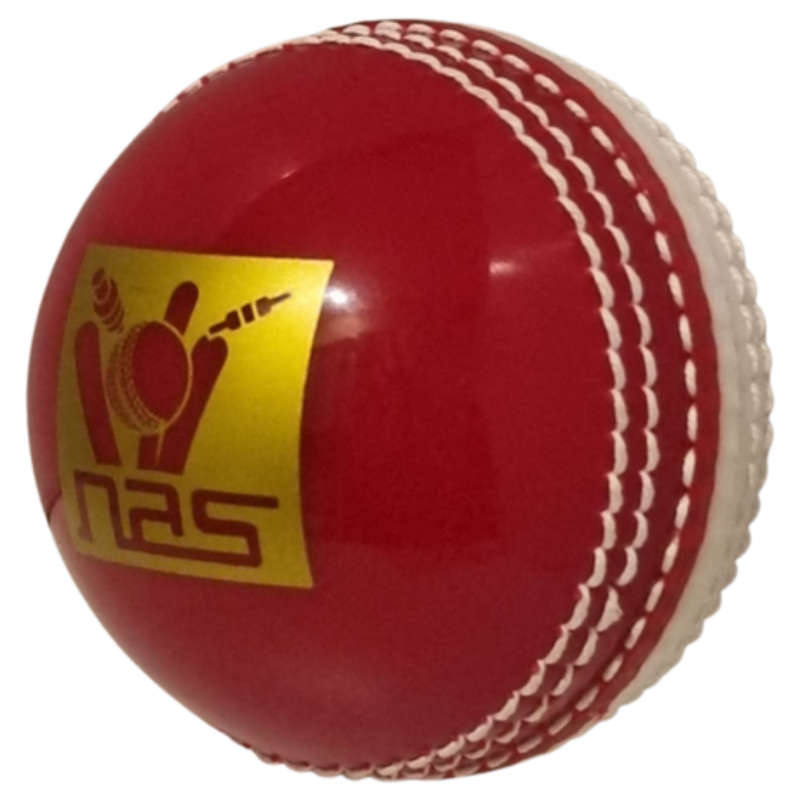 NAS Incredible Ball Cricket Ball with Seam for Indoor & Outdoor Practice - 6-Pack