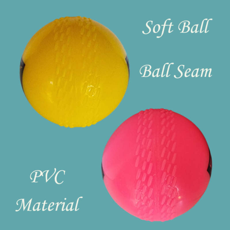 NAS Wind Ball Cricket Ball for Indoor & Outdoor Practice - 6-Pack