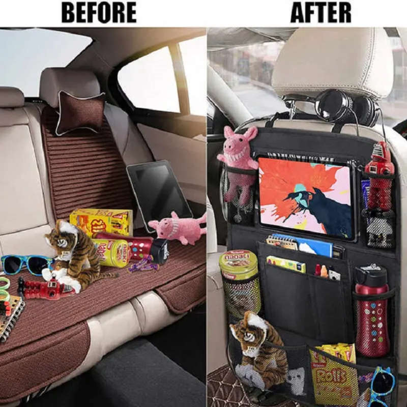 Car Kick Back Seat Protector Accessories Organizer Storage for Kids Adult