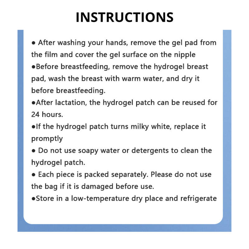 Hydrogel Breast Pads Instant Long Cooling Relief breastfeeding Sore Nipples