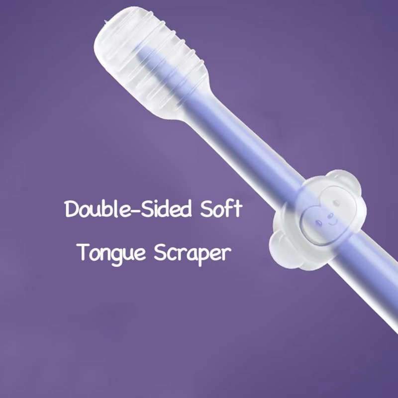 Baby Toddler Newborn Toothbrush Tongue Cleaner Tooth Scrubber 3 Pieces Set