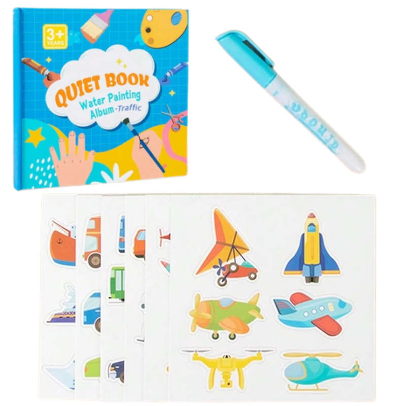 Montessori Quiet Book Traffic Animal Theme Early Education Kindergarten