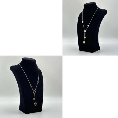 Clover Leaf Necklace Fashion Jewelry Set Women Girls Romantic Gift