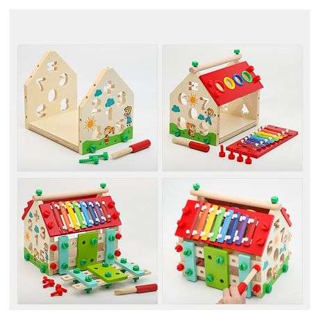 Multi-Functional Building Block Toy Music Initiation Xylophone Percussion