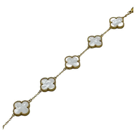 Luxury Clover Leaf Bracelet Fashion Jewelry Girls Women Romantic Gift - BLACK