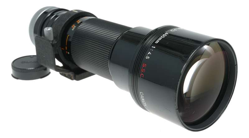 Canon FD 400mm f/4.5 S.S.C. Telephoto Lens Made in Japan