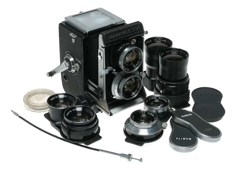 Mamiya C330 Professional TLR Film Camera Seikosha Lenses