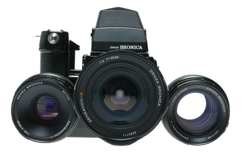 Zenza Bronica SQ-Am Medium Format Film Camera with 3 Lenses