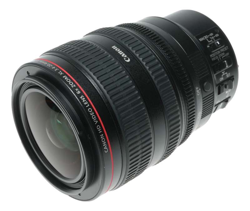 Canon XL 6x Zoom HD Video Lens, 3.4-20.4mm f/1.6-2.6, Macro