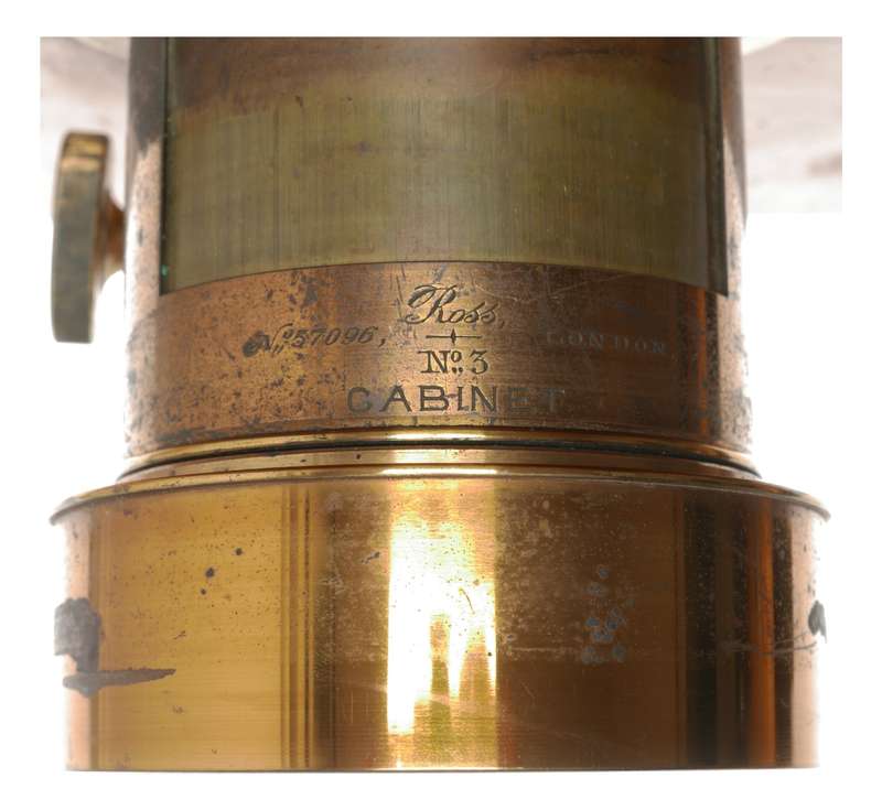 Cabinet No.3 Brass Petzval 8x10 lens Ross wooden camera
