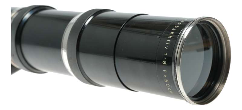 Carl Zeiss Jena Fernobjektiv 1:8 F=50cm Telephoto Lens