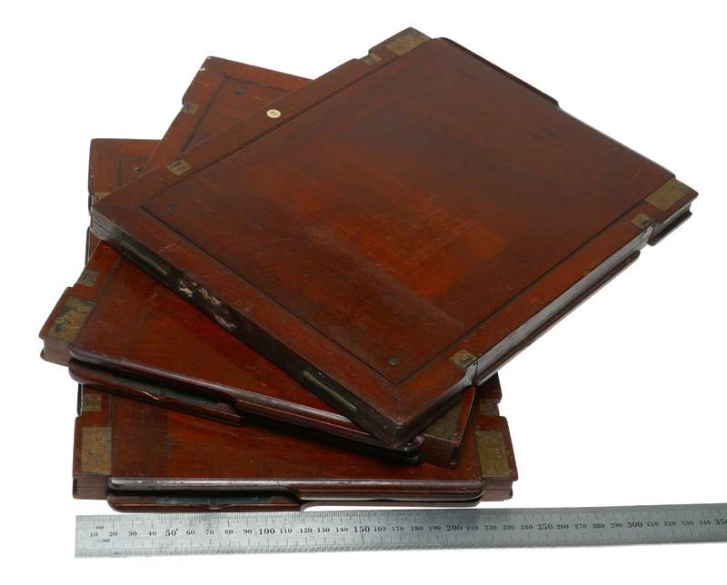 Wooden Film Plate Holders Large Format Camera Set of 3