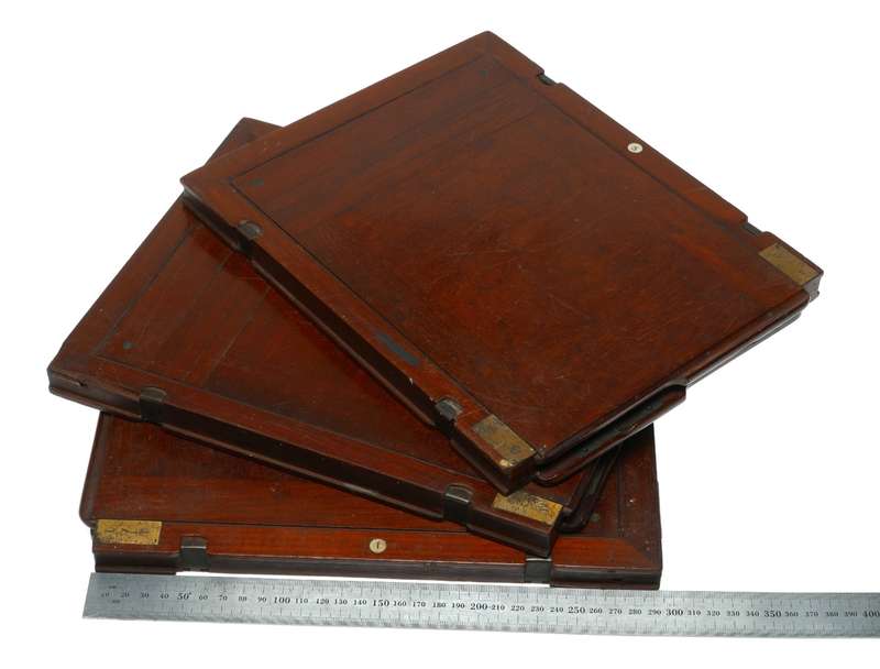 Wooden Film Plate Holders Large Format Camera Set of 3