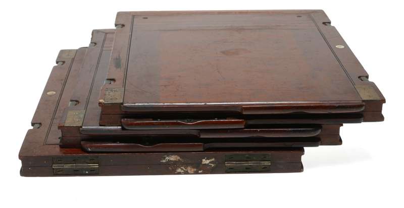 Wooden Film Plate Holders Large Format Camera Set of 3