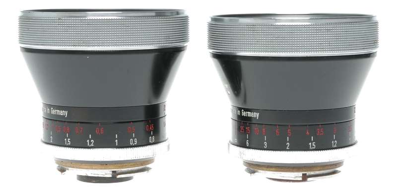 Contax Carl Zeiss Tessar 3.2/35mm f/3.5 and 85mm Set