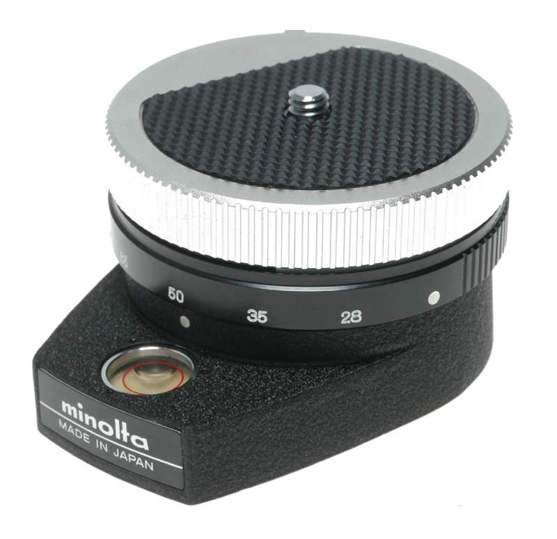 Minolta tripod quick release panoramic adapter level bubble