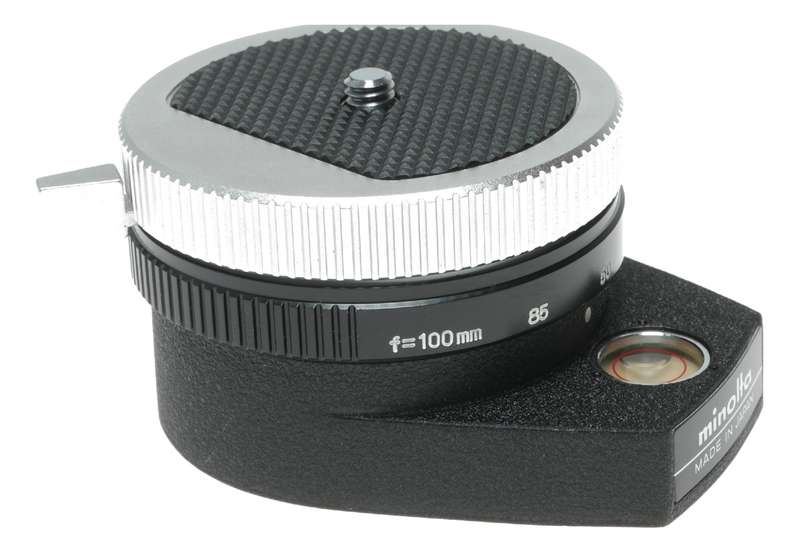 Minolta tripod quick release panoramic adapter level bubble