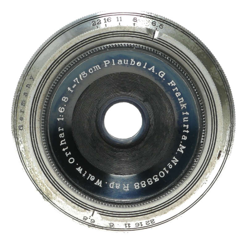 Plaubel Makina Rap. Weiw. Orthar 1:6.8 f=7/5cm Large Format