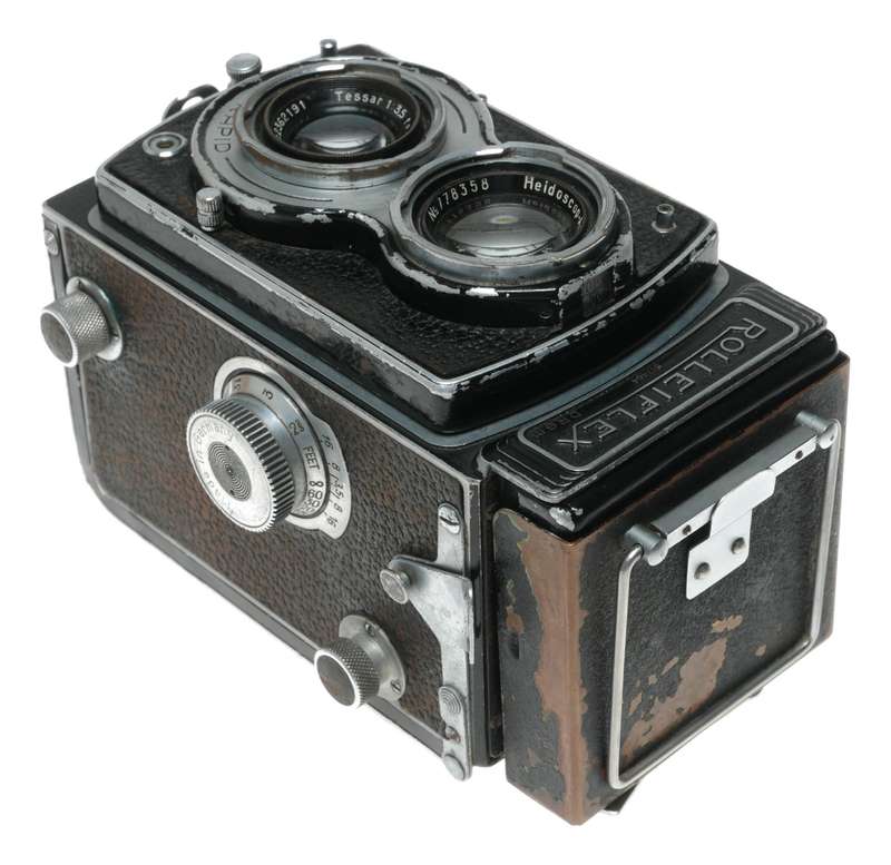 Rolleiflex TLR Camera Carl Zeiss Tessar 75mm f/3.5 Lens